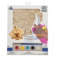 Disney 3D Wood Model & Paint Set - Dumbo - Ink & Paint -Disney Toy Stores 80509 4