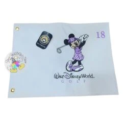 Disney Golf Pin Flag - Minnie Mouse - Walt Disney World Golf Logo - White